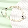 Polyester Multi-Strand Bracelets FB-CBA983F-02P-4