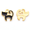 Alloy Enamel Charms X-ENAM-S121-031C-1