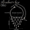2Pcs Iron Rhinestone Sexy Shoulder Bra Body Chain FIND-GF0006-74A-2