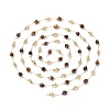 3.28 Feet Natural Tiger Eye Handmade Beaded Chains X-CHC-F010-03J-G-1