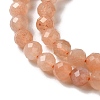 Natural Peach Moonstone Beads Strands G-F619-19A-3mm-3