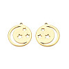 Ion Plating(IP) 201 Stainless Steel Pendants STAS-T063-184G-3