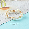 Glass Pearl Beads Finger Rings X1-RJEW-TA00005-2