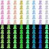 80Pcs 8 Colors Luminous Resin Doll Ornaments RESI-SZ0003-49-1