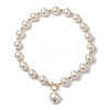 2Pcs 2 Colors Imitation White Pearl Acrylic Beaded Necklaces NJEW-JN05122-3