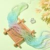10 Strands Transparent Gradient Color Glass Beads Strands GLAA-CJ0002-09B-5