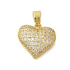 Rack Plating Brass Micro Pave Cubic Zirconia Pendants KK-I716-08G-1