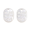 Tibetan Style Alloy Oval Charms LS-TIBEP-Q035-08S-NR-3