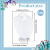 1Pc Bust Shaped PU Leather Necklace Display Stands NDIS-PH0001-16-2