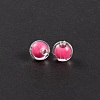 Acrylic Beads MACR-WH0007-09E-1