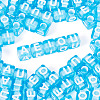 100Pcs 5 Colors Transparent Acrylic Beads TACR-TA0001-55B-2