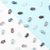 80Pcs 4 Colors Transparency Electroplate Glass Beads GLAA-SC0002-88A-3