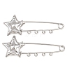 Starfish 304 Stainless Steel Safety Pins Brooch Findings SA-CBA098D-16E-P04-1
