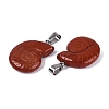 Natural Red Jasper Pendants G-Q601-45F-2