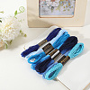 8 Skeins 8 Colors 6-Ply Polyester Embroidery Floss OCOR-CY0002-09B-3