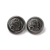Alloy Shank Buttons BUTT-WH0027-15B-02-1