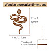Creative Natural Wooden Wall Hanging Decoration AJEW-WH0331-006-2