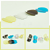 40Pcs 4 Colors Plastic Jewelry Ring Display Planks KY-PH0001-47-5