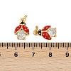 Brass Micro Pave Cubic Zirconia Pendants LS-KK-C095-08B-G-3