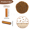 3000Pcs Glass Bugle Beads SEED-PA0001-13A-2