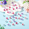 48Pcs 4 Colors Alloy Crown European Beads FIND-TA0010-45-6