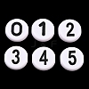 Opaque Acrylic European Beads AC-CBA1794-01-1