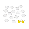 15Pcs 925 Sterling Silver Square Cabochon Settings STER-PH0003-99-1