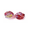 Electroplate Transparent Glass Beads Strands EGLA-N056-02A-06-3