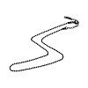 304 Stainless Steel Ball Chain Necklace for Men Women NJEW-K245-017C-1