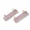 Natural Rose Quartz Charms G-S359-012F-2