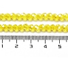 Electroplate Transparent Glass Beads Strands EGLA-A035-T4mm-A03-4