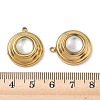 Natural Freshwater Shell Pendants STAS-G397-07G-01-3