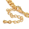 Brass Charm Bracelets for Women BJEW-U008-19G-02-3