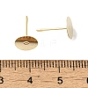 Brass Studs Earrings Finding KK-K383-05A-G-3