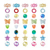 800Pcs 8 Style Transparent Acrylic Beads TACR-FW0001-05-2