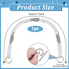 Aluminum & Iron Cuban Link Chains Bag Extender Chains HJEW-PH02129-01-2