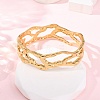 Textured 304 Stainless Steel Bangles BJEW-G749-10G-3