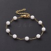 Round Plastic Imitation Pearl Beaded Bracelets BJEW-E054-02G-4