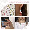  6 Strands 6 Colors Handmade Polymer Clay Bead Strands CLAY-NB0001-71-7