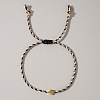 Mother's Day Adjustable Brass Bead Braided Bead Bracelets YE2550-8-1