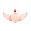 Alloy Pendant Cabochon Settings LS-PALLOY-S107-002RG-RS-2