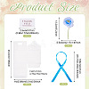 Clear PVC Candy Gift Packaging Boxes with Ribbon & Artificial Flower CON-TAC0001-20B-3