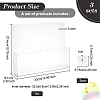 Acrylic Wall-mounted Bookshelf AJEW-WH0010-30-2