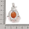 Natural Carnelian Pendants G-A224-02P-07-3