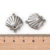 304 Stainless Steel Shell Shape Links Connector Charms STAS-A124-15P-3