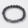 Synthetic Hematite Stretch Bracelets BJEW-I241-23A-1
