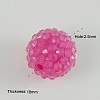 Transparent Style Chunky Round Resin Rhinestone Bubblegum Ball Beads X-RESI-S259-20mm-ST7-2