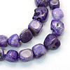 Nuggets Natural Dyed Agate Graduated Beads Strands G-L456-03A-1