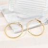 304 Stainless Steel Hoop Earrings For Women EJEW-B114-02C-G-1