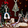 Round/Ring Unfinished Wood Beads PH-WOOD-G003-02-5